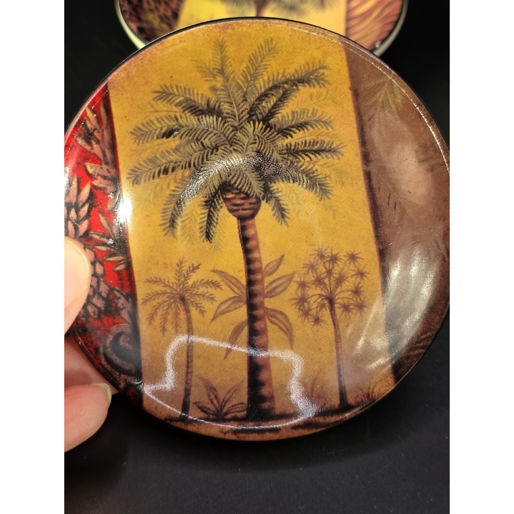 Set Of 4 Mini Palm Tree 3.5 Inch - Picture 3 of 6